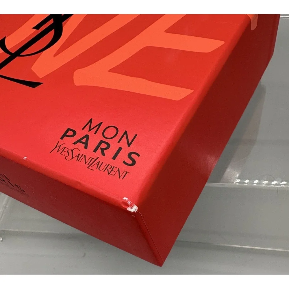 YSL EMPTY Box Love Mon Paris Yves Saint Laurent Red Gift Box